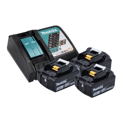 Makita DHP 482 RF3J Akku Schlagbohrschrauber 18 V 62 Nm + 3x Akku 3,0 Ah + Ladegerät + Makpac - Toolbrothers