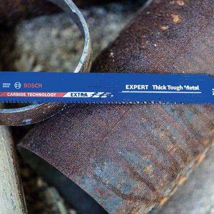 Bosch EXPERT Thick Tough Metal S 1255 CHC Säbelsägeblatt 300 mm 10 Stk. ( 2608900372 ) Carbide Technology