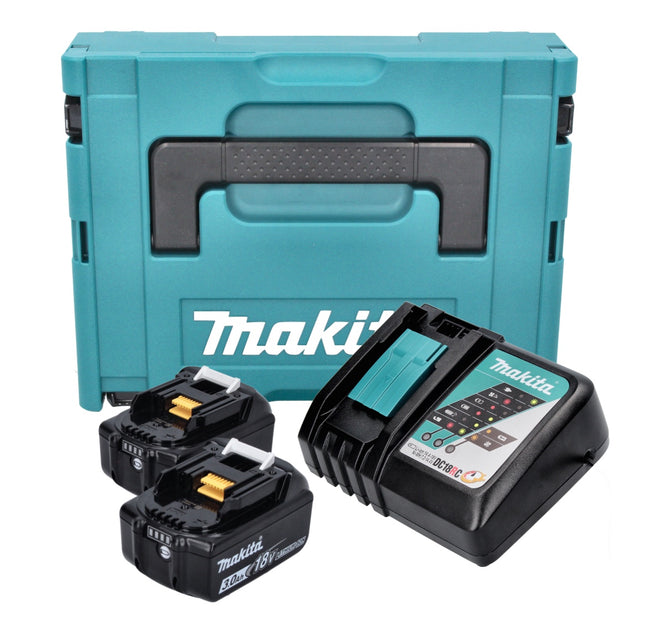 Makita Power Source Kit 18 V ( 197952-5 ) with 2x BL 1830 B battery 3.0 Ah + DC 18 RC charger + Makpac