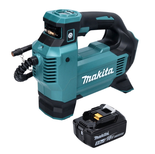 Makita DMP 181 T1 cordless compressor 18 V 11.1 bar + 1x rechargeable battery 5.0 Ah - without charger