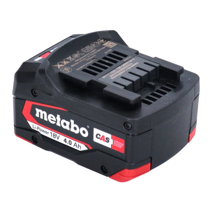 Set di batterie Metabo 2x batterie Li-Power 18 V 4,0 Ah CAS Li-Ion ( 2x 625027000 ) con indicatore del livello di carica