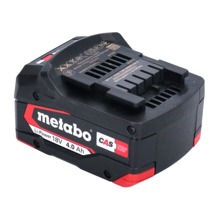 Juego de baterías Metabo 4x Li-Power 18 V 4,0 Ah CAS Li-Ion ( 4x 625027000 ) con indicador del nivel de carga