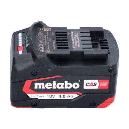 Metabo basic set 1x batería Li-Power 18 V 4,0 Ah CAS Li-Ion ( 625027000 ) + cargador ASC 55 ( 627044000 )