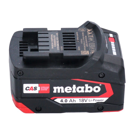 Metabo basic set 1x batería Li-Power 18 V 4,0 Ah CAS Li-Ion ( 625027000 ) + cargador ASC 55 ( 627044000 )
