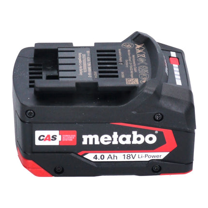 Juego básico Metabo 2x batería Li-Power 18 V 4,0 Ah CAS Li-Ion ( 2x 625027000 ) + cargador rápido doble ASC 145 DUO ( 627495000 )