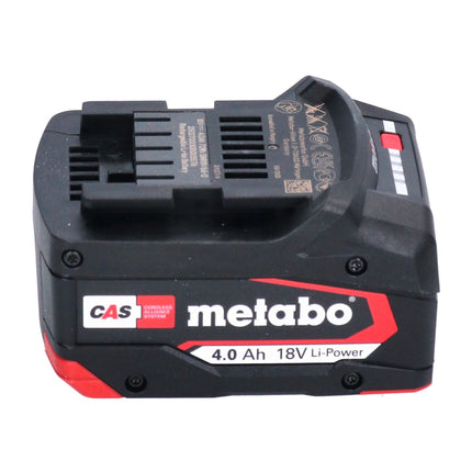Metabo Basis Set 4x Li-Power Akkupack 18 V 4,0 Ah CAS Li-Ion Akku ( 4x 625027000 ) + ASC 145 DUO Doppel Schnell Ladegerät ( ‭627495000 )