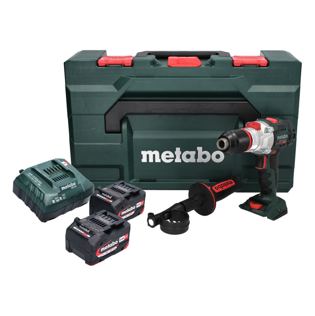 Metabo SB 18 LTX BL I trapano a percussione a batteria 18 V 130 Nm brushless ( 602360500 ) + 2x batteria ricaricabile 4,0 Ah + caricabatterie + metaBOX