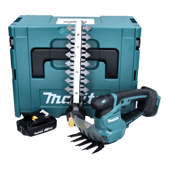 Makita DUM 111 A1XJ Cordless grass shears shrub shears 18 V + 1x rechargeable battery 2.0 Ah + Makpac - without charger