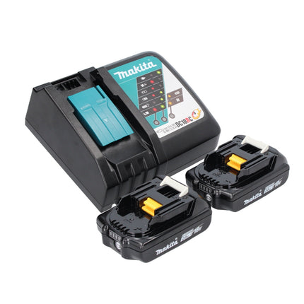 Makita DEADML 815 RA LED Akku Handleuchte 14,4 - 18 V 160 lm + 2x Akku 2,0 Ah + Ladegerät