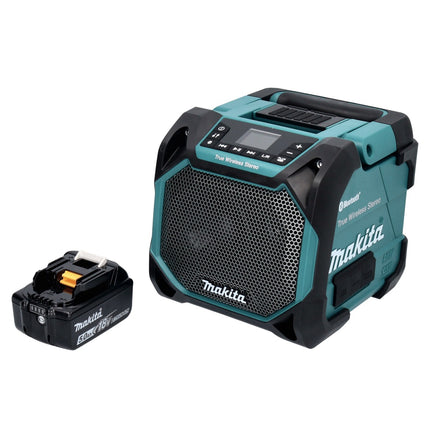 Makita DMR 203 T1 Bluetooth Lautsprecher 12 V 18 V IP64 + 1x Akku 5,0 Ah - ohne Ladegerät