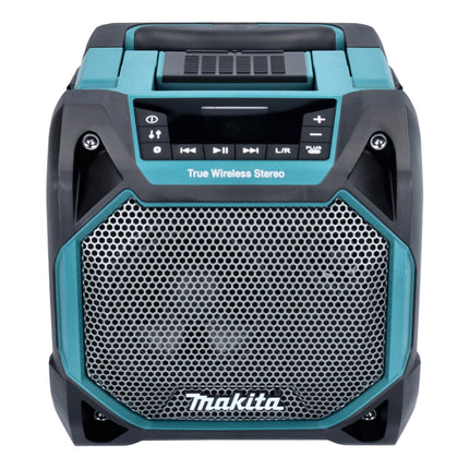 Makita DMR 203 RG Altavoz Bluetooth 12 V 18 V IP64 + 2x batería recargable 6,0 Ah + cargador