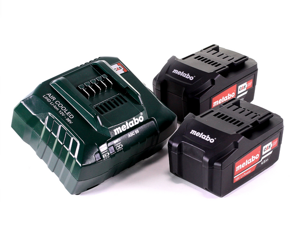 Metabo basic set 2x Li-Power battery pack 18 V Ah CAS Li-Ion