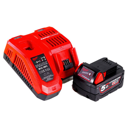 Milwaukee M18 FIW2F12-501X akumulatorowy klucz udarowy 18 V 339 Nm 1/2" bezszczotkowy + 1x akumulator 5,0 Ah + ładowarka + skrzynka HD