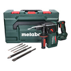 Metabo KH 18 LTX BL 24 cordless hammer drill 18 V 2.2 J SDS Plus Brushless + 5-piece drill and chisel set + metaBOX - without battery, without charger