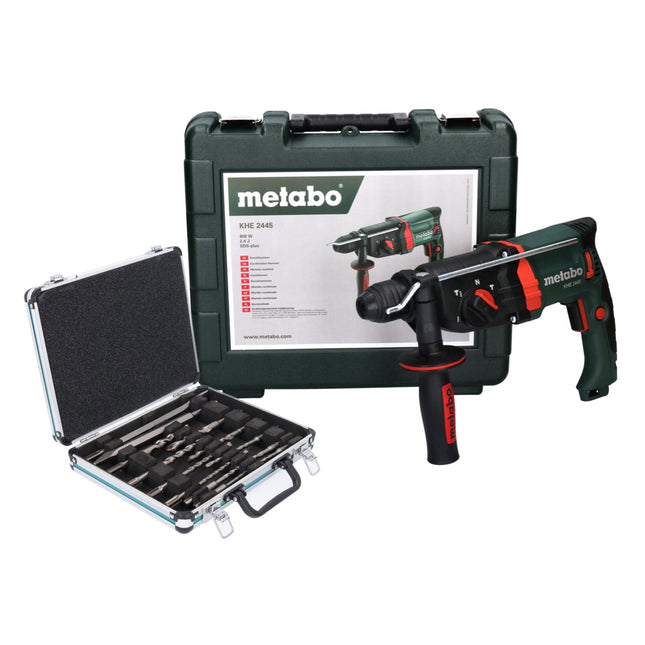 Metabo KHE 2445 Combination Hammer 800 W 2,4 J SDS plus + Case + Set of 13 drills and chisels