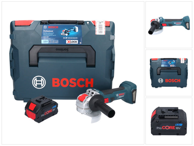 Bosch GWX 18V 7 Professional Akku Winkelschleifer 18 V 125 mm Brushless X LOCK 1x ProCORE Akku 5 5 Ah L Boxx ohne Ladegeraet 0 - toolbrothers