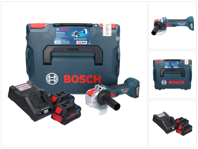 Bosch GWX 18V 7 Professional Akku Winkelschleifer 18 V 125 mm Brushless X LOCK 2x ProCORE Akku 5 5 Ah Ladegeraet L Boxx 0 - toolbrothers