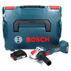 Bosch GWX 18V-10 Smerigliatrice angolare professionale a batteria 18 V 125 mm X-LOCK Brushless + 1x batteria ricaricabile 2,0 Ah + L-Boxx - senza caricabatterie