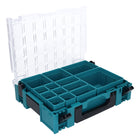 Maletín organizador de piezas pequeñas Makita MAKPAC 1 395 x 295 x 110 mm ( 191X80-2 ) con 13x cajas de inserción