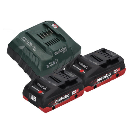 Metabo KH 18 LTX BL 28 Q Marteau perforateur sans fil 18 V 3 J SDS plus Brushless + 2x batterie 4,0 Ah + chargeur + metaBOX