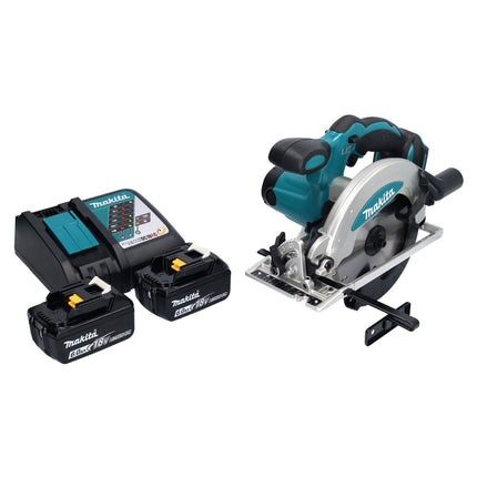 Makita DSS 610 RG cordless circular saw 18 V 165 mm + 2x rechargeable battery 6.0 Ah + charger