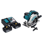 Makita DSS 610 RG cordless circular saw 18 V 165 mm + 2x rechargeable battery 6.0 Ah + charger