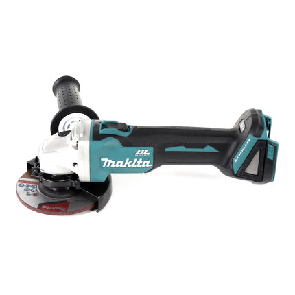Amoladora angular sin cable Makita DGA 504 RT3J 18 V 125 mm sin escobillas + 3x batería recargable 5,0 Ah + cargador + Makpac