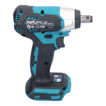 Avvitatore a impulsi a batteria Makita DTW 181 RF 18 V 210 Nm 1/2" brushless + 2x batteria ricaricabile 3,0 Ah + caricabatterie