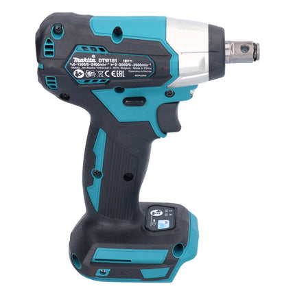 Llave de impacto sin cable Makita DTW 181 RG 18 V 210 Nm 1/2" sin escobillas + 2x batería recargable 6,0 Ah + cargador