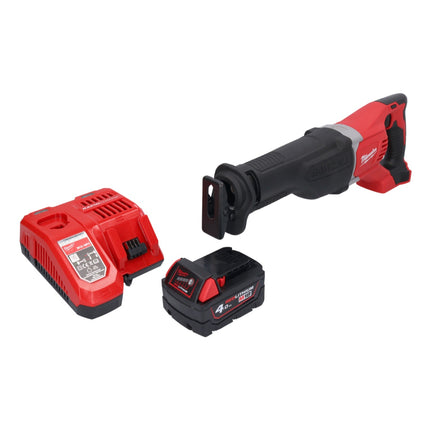 Milwaukee M18 BSX-401 cordless Recipro reciprocating saw 18 V + 1x battery 4.0 Ah + charger