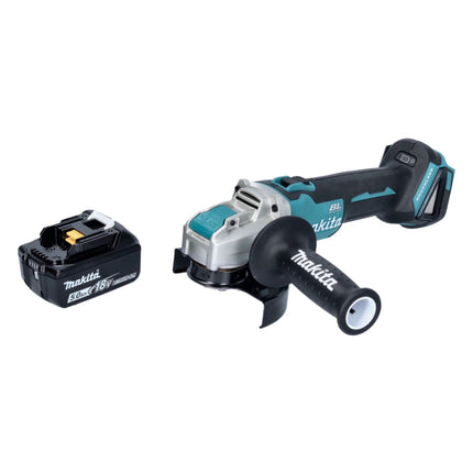Makita DGA 521 T1X1 akumulatorowa szlifierka kątowa 18 V 125 mm X-LOCK Brushless + 1x akumulator 5,0 Ah - bez ładowarki