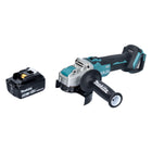 Makita DGA 521 T1X1 akumulatorowa szlifierka kątowa 18 V 125 mm X-LOCK Brushless + 1x akumulator 5,0 Ah - bez ładowarki