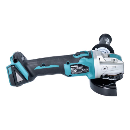 Makita DGA 521 ZX1J Amoladora angular sin cable 18 V 125 mm X-LOCK Brushless + Makpac - sin batería, sin cargador