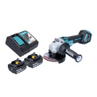 Smerigliatrice angolare a batteria Makita DGA 513 RF 18 V 125 mm brushless + 2x batteria ricaricabile 3,0 Ah + caricabatterie