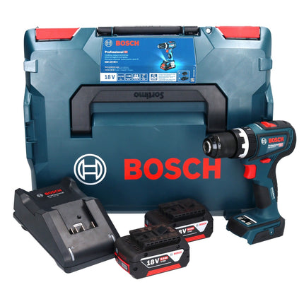Bosch GSB 18V-90 C Professional Akku Schlagbohrschrauber 18 V 64 Nm ( 06019K6106 ) Brushless + 2x Akku 5,0 Ah + Ladegerät + L-Boxx - Toolbrothers
