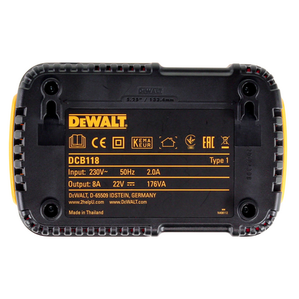Zestaw startowy DeWalt DCB 118 T3 XR FLEXVOLT + 3x akumulator DCB 546 6,0 Ah
