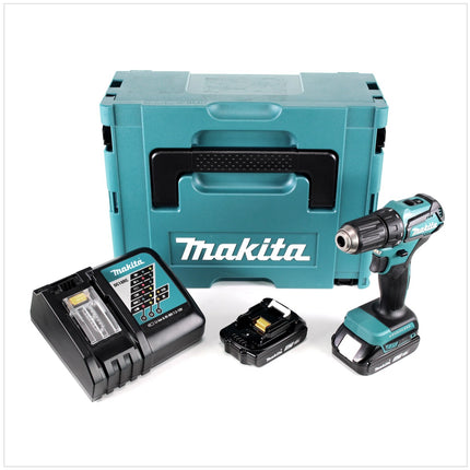 Makita DDF 483 RAJ akumulatorowa wiertarko-wkrętarka 18 V 40 Nm bezszczotkowa + 2x akumulator 2,0 Ah + ładowarka + Makpac