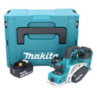 Makita DKP 180 T1J cordless planer 18 V 82 mm + 1x rechargeable battery 5.0 Ah + Makpac - without charger