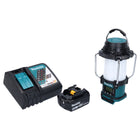 Makita DMR 055 RM1 radio inalámbrica 18 V FM con linterna 360° + 1x batería recargable 4,0 Ah + cargador