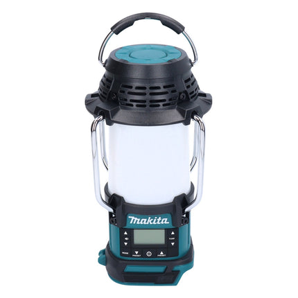 Makita DMR 055 RM radio inalámbrica 18 V FM con linterna 360° + 2x batería recargable 4,0 Ah + cargador