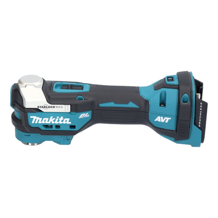 Makita DTM 52 RGJX4 cordless multifunction tool 18 V Starlock Max Brushless + 2x rechargeable battery 6.0 Ah + charger + accessory set + Makpac