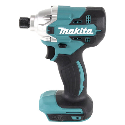 Llave de impacto a batería Makita DTD 156 RTX1 18 V 155 Nm 1/4" + 2x baterías 5,0 Ah + cargador + set de accesorios 74 piezas + estuche
