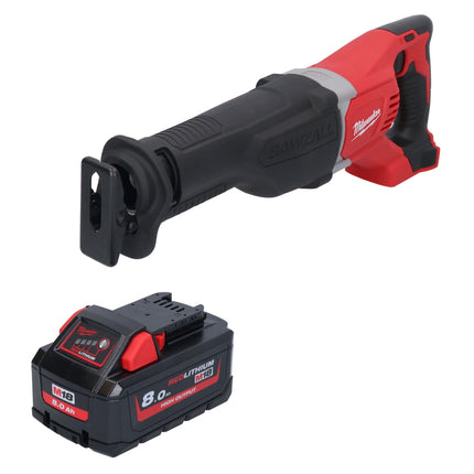 Milwaukee M18 BSX-801 cordless Recipro reciprocating saw 18 V + 1x battery 8.0 Ah - without charger