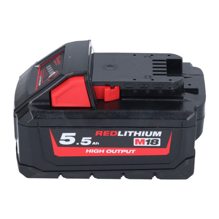 Milwaukee M18 HB 5.5 rechargeable battery 18 V 5.5 Ah / 5500 mAh Li-Ion High Output ( 4932464712 ) with charge level indicator