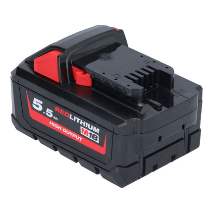 Milwaukee M18 HB 5.5 rechargeable battery 18 V 5.5 Ah / 5500 mAh Li-Ion High Output ( 4932464712 ) with charge level indicator