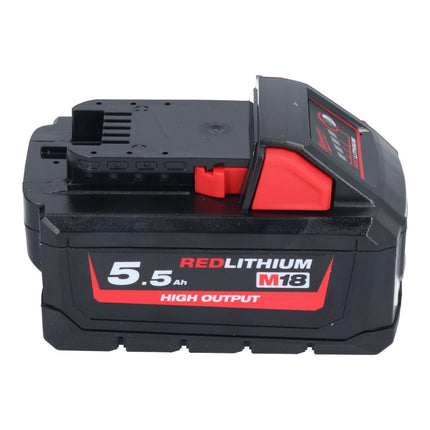 Milwaukee M18 HB 5.5 rechargeable battery 18 V 5.5 Ah / 5500 mAh Li-Ion High Output ( 4932464712 ) with charge level indicator