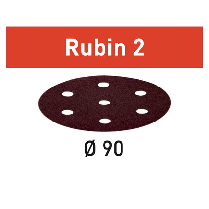Festool Rubin 2 STF D90/8 P180 RU2/50 Schleifscheibe 90 mm P180 50 Stk. ( 499083 ) für Getriebe Exzenterschleifer RO 90 DX - Toolbrothers