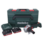 Metabo WB 18 LTX BL 15-125 Quick amoladora angular sin cable 18 V 125 mm sin escobillas + 2x batería recargable 4,0 Ah + cargador + metaBOX
