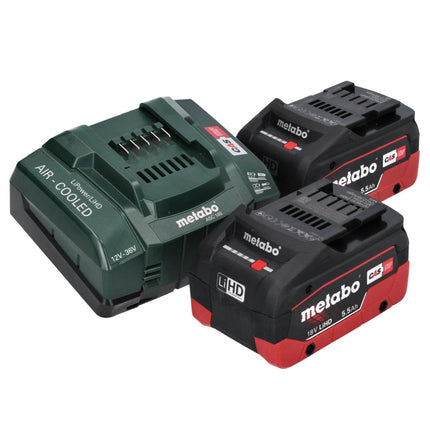 Metabo WB 18 LTX BL 15-125 Quick amoladora angular sin cable 18 V 125 mm sin escobillas + 2x batería recargable 5,5 Ah + cargador + metaBOX ( 601730660 )