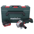 Metabo WB 18 LTX BL 15-125 Quick cordless angle grinder 18 V 125 mm brushless + 1x rechargeable battery 8.0 Ah + metaBOX - without charger